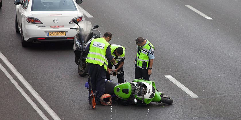 Тяжелое ДТП в Тель-Авиве, погиб мотоциклист