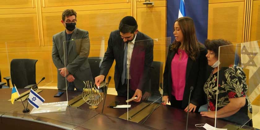 Украино-израильская ханукальная церемония прошла в Кнессете