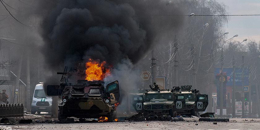 вторжение-в-Украину-война-Харьков-под-обстрелом