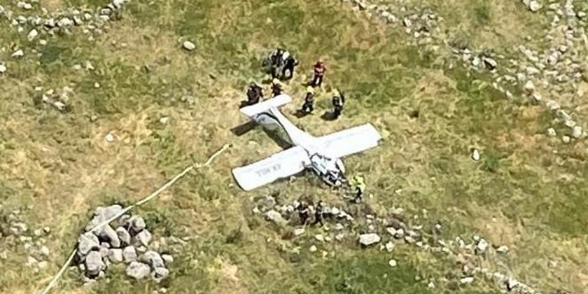 У Рош-Пины упал легкомоторный самолет. Есть пострадавшие