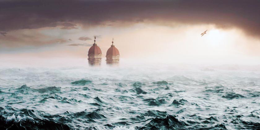 Из-за сильной жары в Великобритании из-под воды показалась затопленная в XIX веке деревня