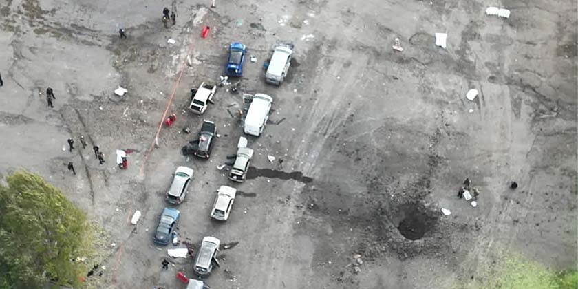 В Запорожье обстреляли гуманитарную колонну, более 20 человек погибли