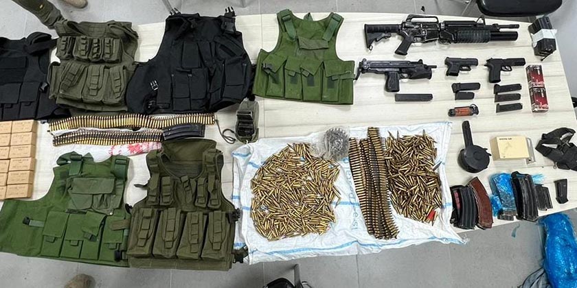 На севере Израиля полиция обнаружила крупный арсенал оружия