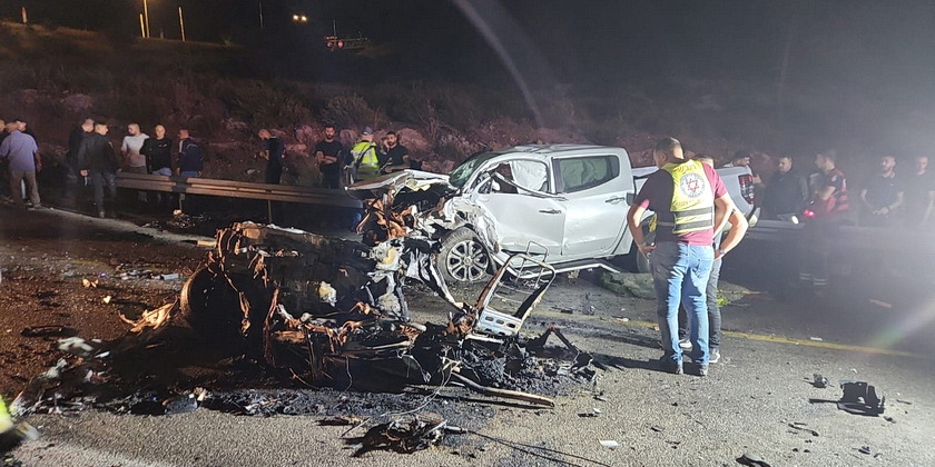 Смертельное ДТП в окрестностях Кирьят-Тивона: двое погибших