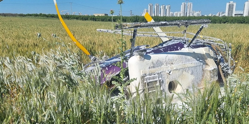 Крушение вертолета возле Нетании: погиб 50-летний мужчина