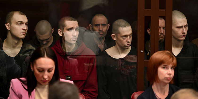 В России судят украинских военнопленных из батальона «Азов»