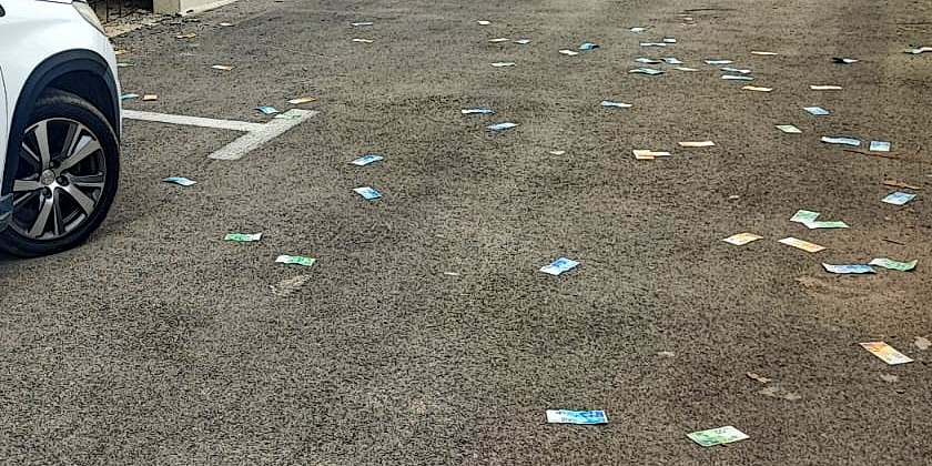 Когда их пришли арестовывать, преступники выбросили из окна 35 тысяч шекелей наличными