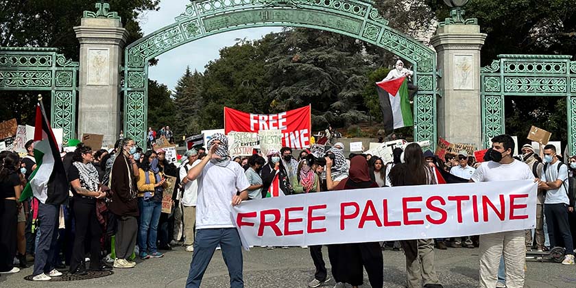 Антиизраильские протесты в Беркли закончились битьем окон и уголовным расследованием