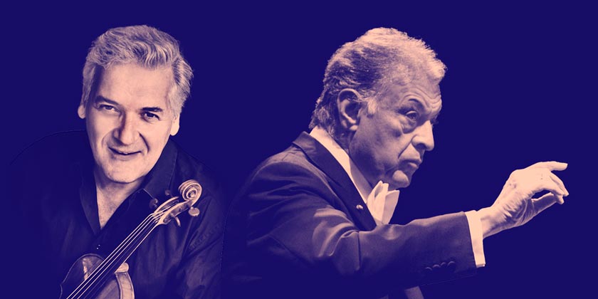 Дирижер Зубин Мета и скрипач Пинхас Цукерман на израильской сцене