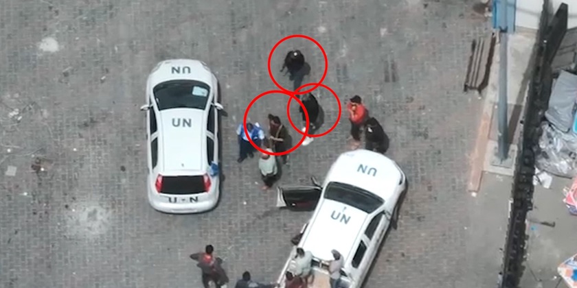 На складе ООН террористы чувствуют себя как дома (видео)