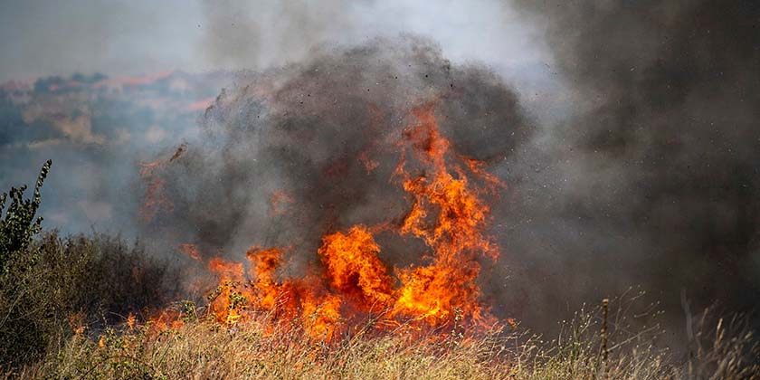 Волна поджогов продолжается: три пожара вспыхнули в поселении Ицхар