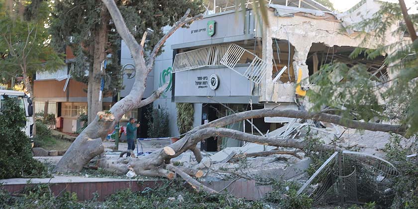 Последствие атаки из Йемена: рухнуло здание школы в Рамат-Гане