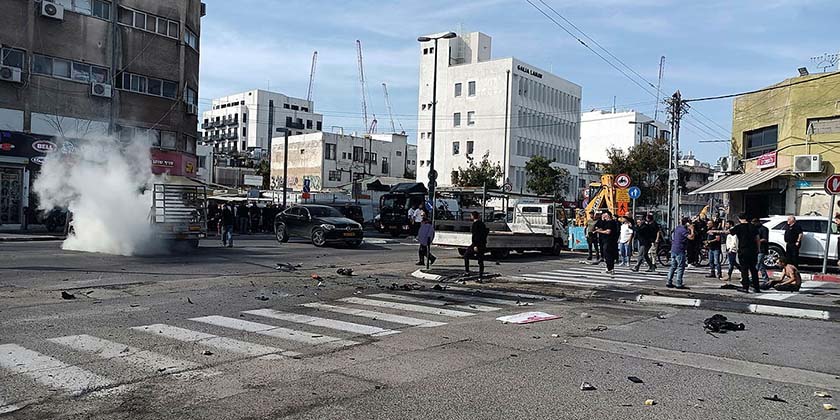 Рядом с редакцией «ХаАрец» взорвался мотоцикл