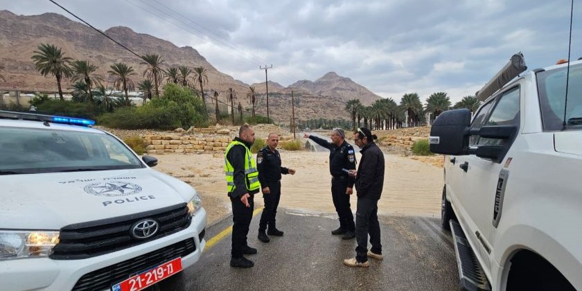 Из-за дождей в районе Мертвого моря возникли наводнения