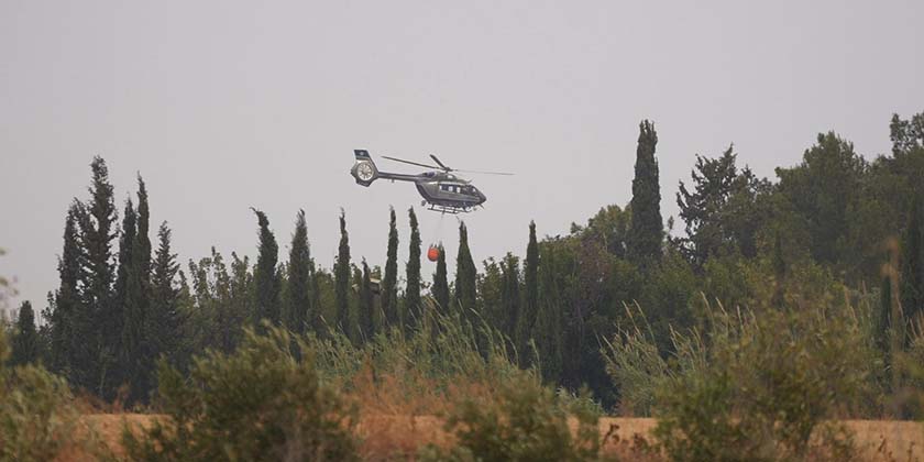 Движение поездов в районе Ашдода остановлено из-за пожара