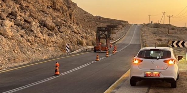 Шоссе 90 перекрыто в районе Эйн-Геди из-за провала