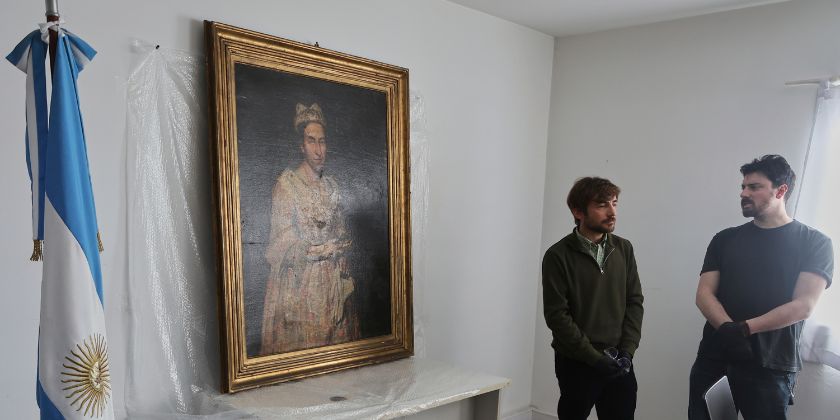 Украденная нацистами картина найдена через неделю после того, как ее заметили на фото недвижимости в Аргентине