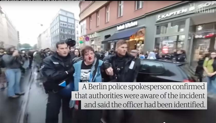 Берлинская полиция расследует избиение ирландской активистки на про-палестинской акции