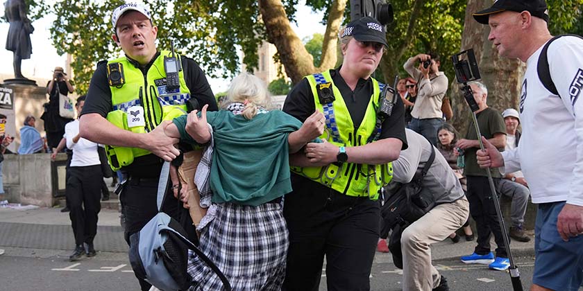 В Лондоне задержали более 425 участников пропалестинской акции