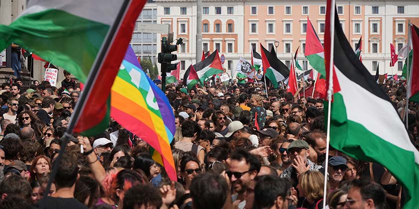 В Италии забастовка и массовые демонстрации в поддержку Палестины