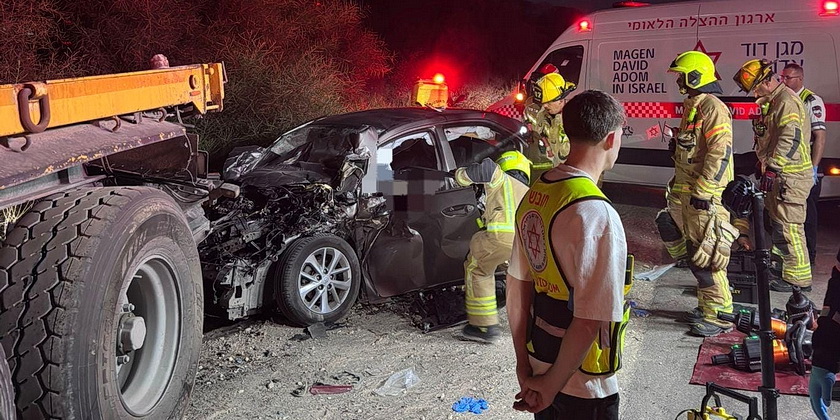 Смертельное ДТП в Ашдоде: легковой автомобиль столкнулся с грузовиком