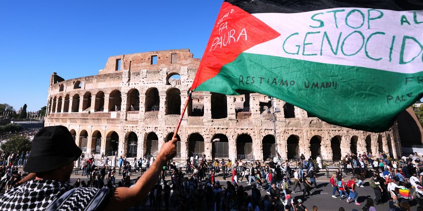 Пропалестинские протесты в Италии могут заставить правительство изменить позицию по Израилю