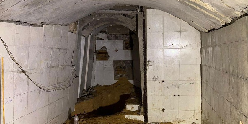 В этом туннеле держали тело Адара Гольдина