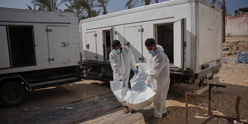 Израиль передал в Газу тела 45 палестинцев