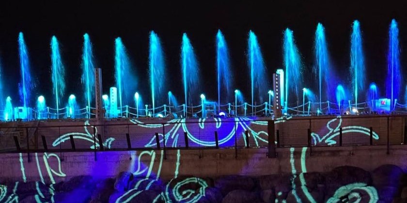 На Кинерете возобновили водное шоу